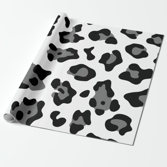 Papel De Presente leopardo-da-neve (Desenrolado)