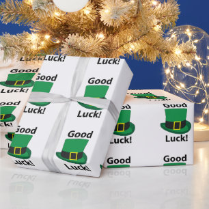 Papel De Presente Leprechaun Hat Boa Sorte Dia de São Patrício