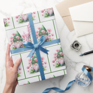 Papel De Presente Leprechaun Irlandês No Jardim