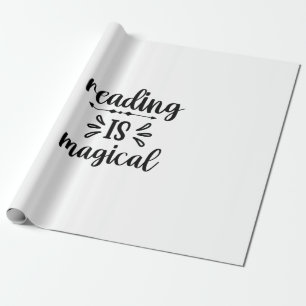 Papel De Presente Ler Leitura De Arte É Mágico