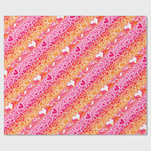 Papel De Presente Lésbica Sunset Pride Squiggle