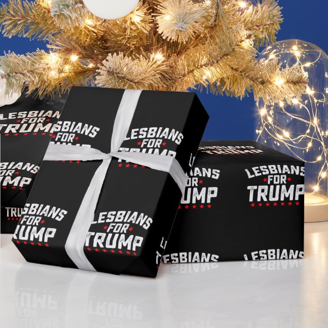 Papel De Presente Lésbicas Para A Eleição Presidencial Trump LGBTQ (Feriados)