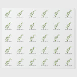 Papel De Presente Less Rush More Life Botanical Gift Wrap