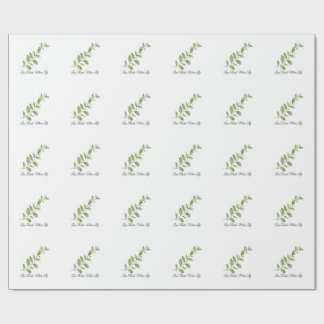 Papel De Presente Less Rush More Life Botanical Gift Wrap