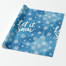 Papel De Presente  Let It Snow, Christmas, Author Natasha Us  