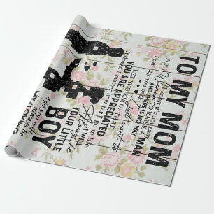 Papel De Presente Letra Adorável Para A Mãe, Bonita Presente, Pape