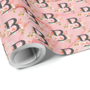 Papel De Presente Letra B