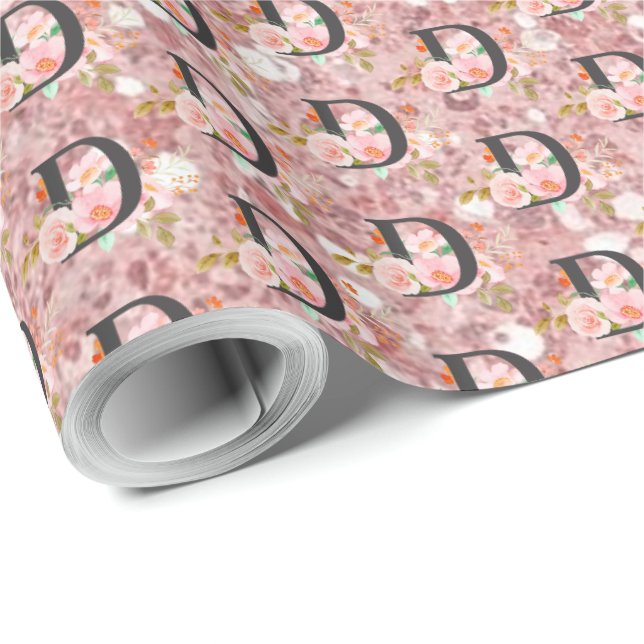 Papel De Presente Letra D (Ponta do rolo)