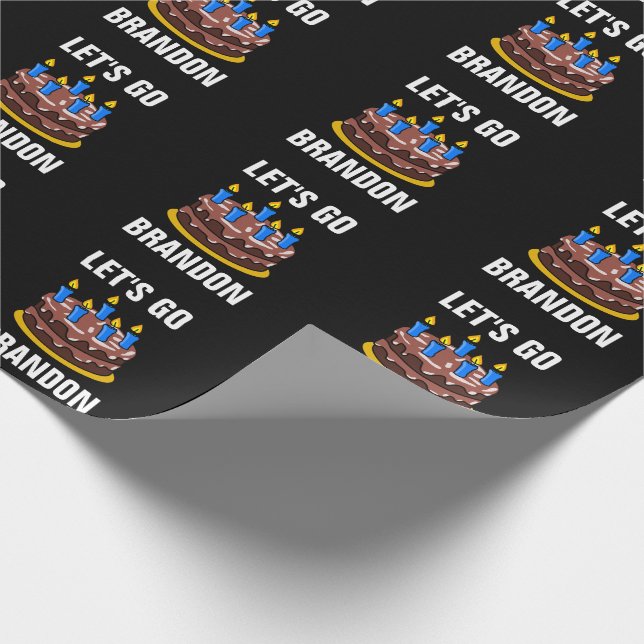 PAPEL DE PRESENTE LET'S GO BRANDON BIRTHDAY  (Ponta)