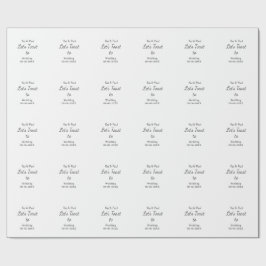 Papel De Presente Let's toast to wedding add name date simple couple