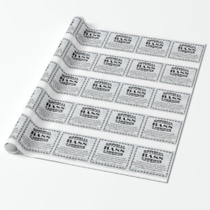 Papel De Presente Licença Bass