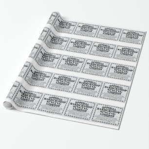 Papel De Presente Licença de cantoria de barbearia