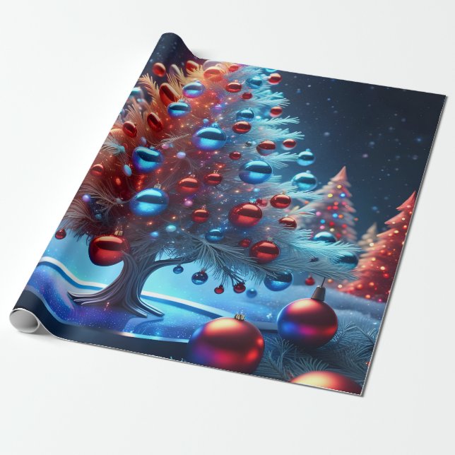 Papel De Presente Lienzo Decorativo navidad 1 - 002 (Desenrolado)