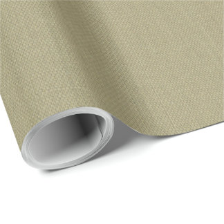 Papel De Presente Light Green Beige Linen Mimic Fabric Effect