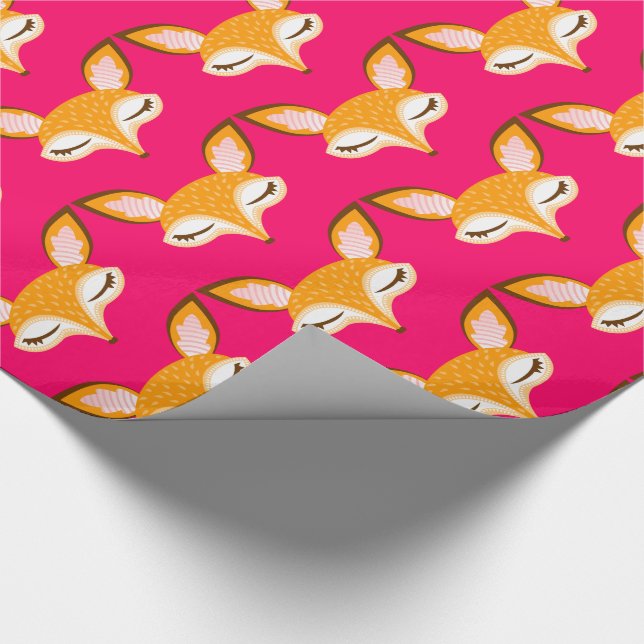 Papel De Presente Lil Foxie - papel de envolvimento feminino bonito (Ponta)