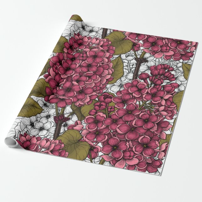 Papel De Presente Lilac (Desenrolado)