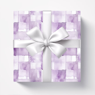 Papel De Presente Lilac Purple Watercolor Abstrato