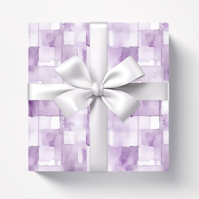 Papel De Presente Lilac Purple Watercolor Abstrato (Criador carregado)