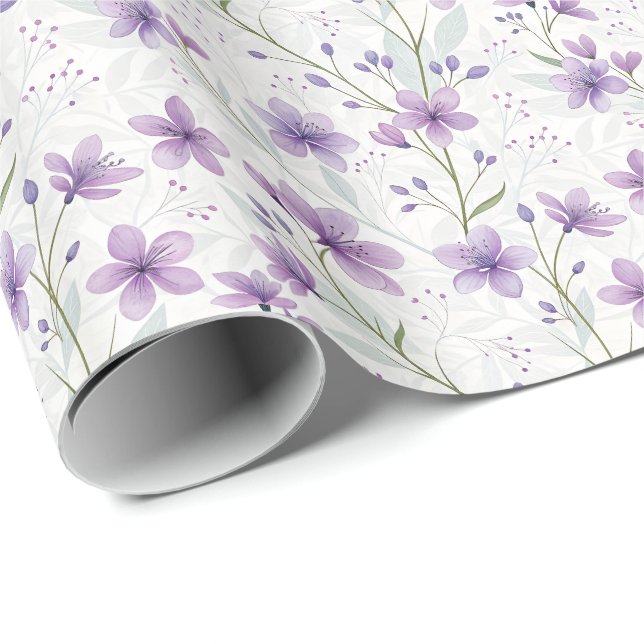 Papel De Presente Lilac Roxo (Ponta do rolo)