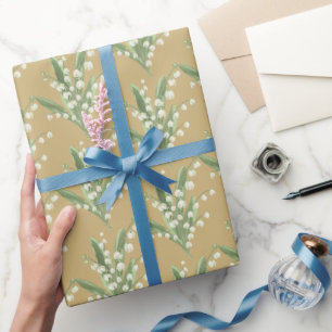 Papel De Presente Lily do Vale Floral