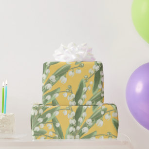 Papel De Presente Lily do vale Floral