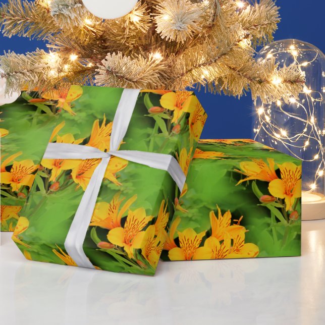 Papel De Presente Lily Elegante das Incas Alstroemerias (Feriados)