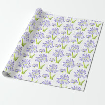 Lily of the Nile on Wrapping Paper