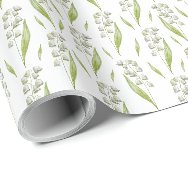 Papel De Presente Lily of the Valley Wrapping Paper (Ponta do rolo)