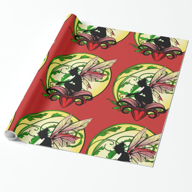Papel De Presente Lily Shadow Fairy (Desenrolado)