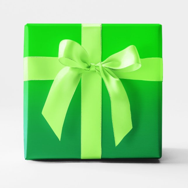 Papel De Presente Lima e Kelly Verde Ombre (Lime and Kelly Green Ombre Wrapping Paper)