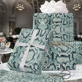 Papel De Presente Limão Daiquiri Green Anaconda Snakeskin