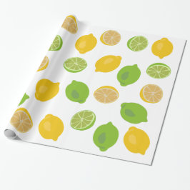 Papel De Presente Limão e Limão