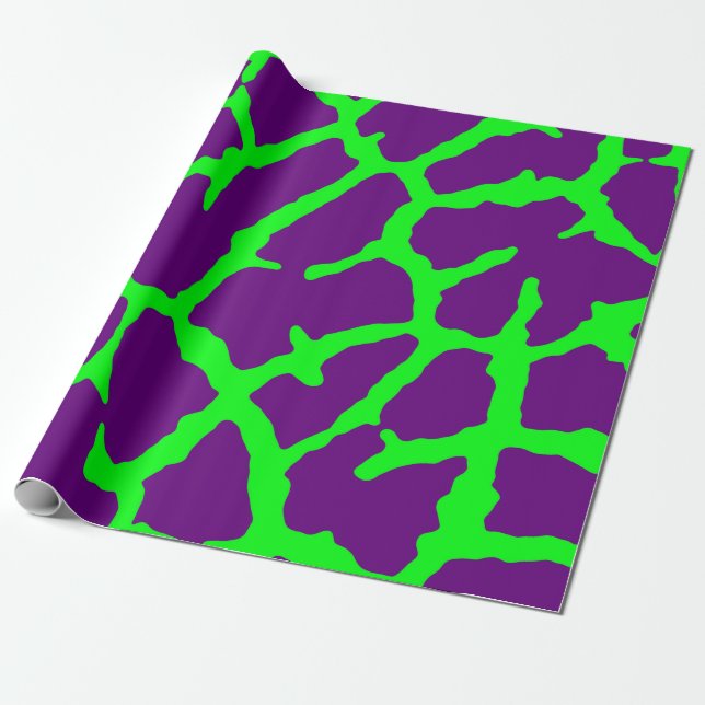 Papel De Presente Limão Giraffe Impressão (Desenrolado)