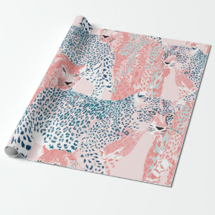 Papel De Presente Linda arte Leopardo, padrão perfeito, abstrato