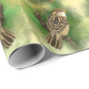 Papel De Presente Linda e bonita pintura de minhoca 