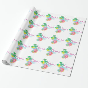 Papel De Presente Linda Miami Flórida