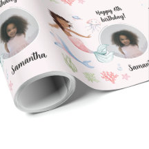 Linda Sereia de Foto Personalizada Sob O Mar