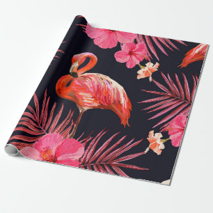Papel De Presente Linda tela de fundo de padrão floral uniforme de v