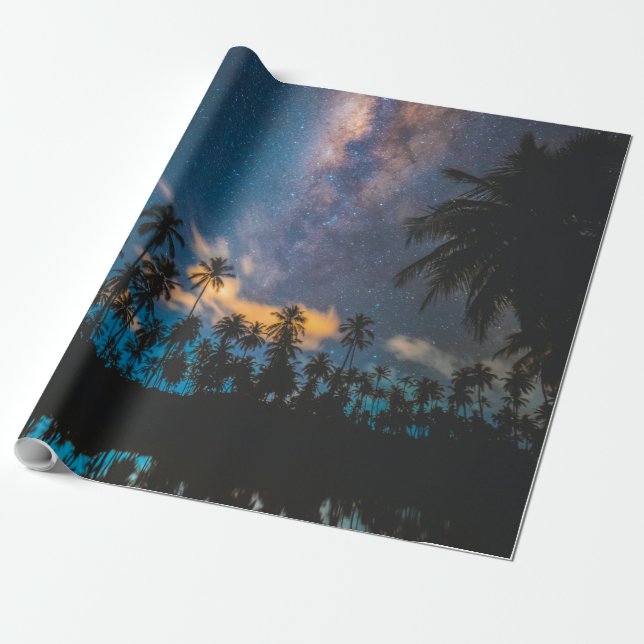Papel De Presente Lindas Criaturas Oceânicas (Desenrolado)