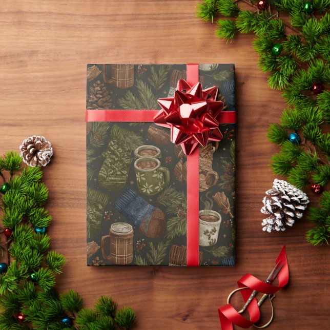 Papel De Presente lindo design (Presente de Natal)