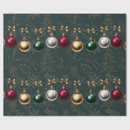 Papel De Presente Lindo Enfeite de Bola de Natal