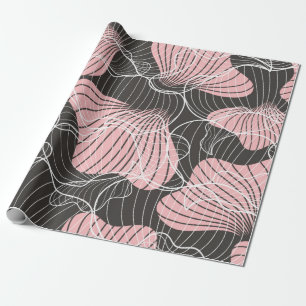 Papel De Presente Lindo padrão abstrato ininterrupto colorido. Vers