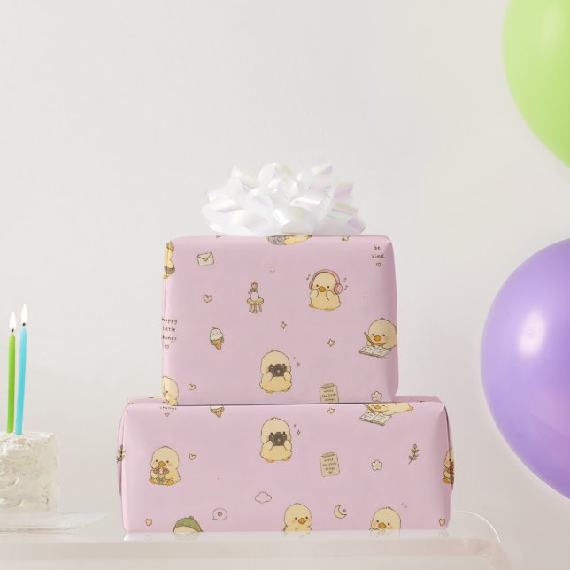 Papel De Presente Lindo retrô  (Presentes para festas)