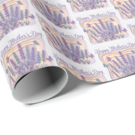 Papel De Presente Lindos Azulejos do Dia das Mães Feliz