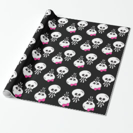 Papel De Presente lindos kawaii emo meninos meninas esqueletos skull
