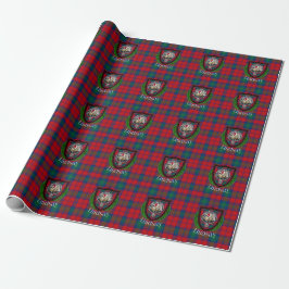 Papel De Presente Lindsay Scottish Clan Tartan & Crest