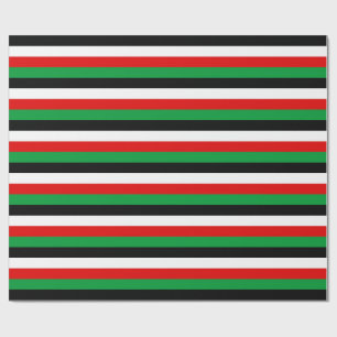 Papel De Presente Linha de símbolos de faixas de bandeira do Kuwait,