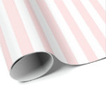 Papel De Presente Linhas brancas cor-de-rosa de stripes Pastel Vip<br><div class="desc">Mínimalismo e Elegance Glam e Chic Delicate Wrappaper</div>