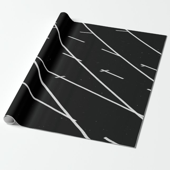 PAPEL DE PRESENTE LINHAS BRANCAS NO CAMPO DE RASTREIO (Desenrolado)
