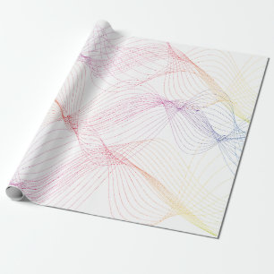 Papel De Presente Linhas de comprimento de onda de cor do espectro